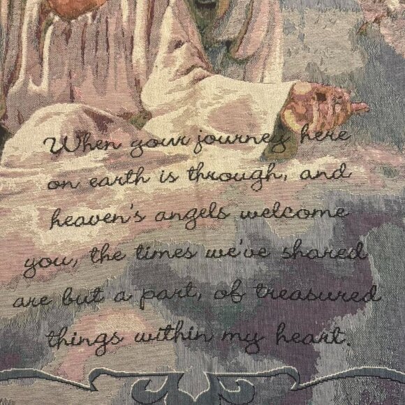VTG Angel Graphic Quote Tapestry Throw Blanket - Picture 7 of 7